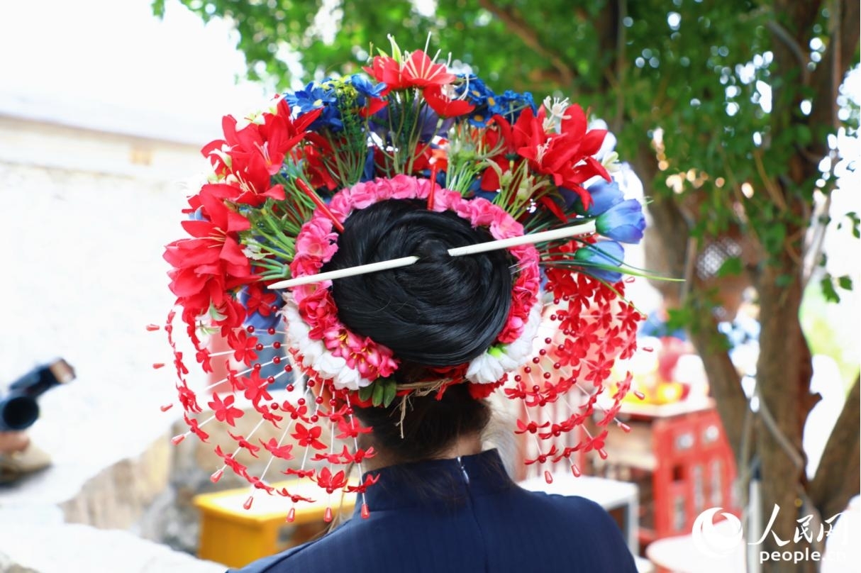 蟳埔女习俗是国家级非物质文化遗产。人民网记者 李唯一摄