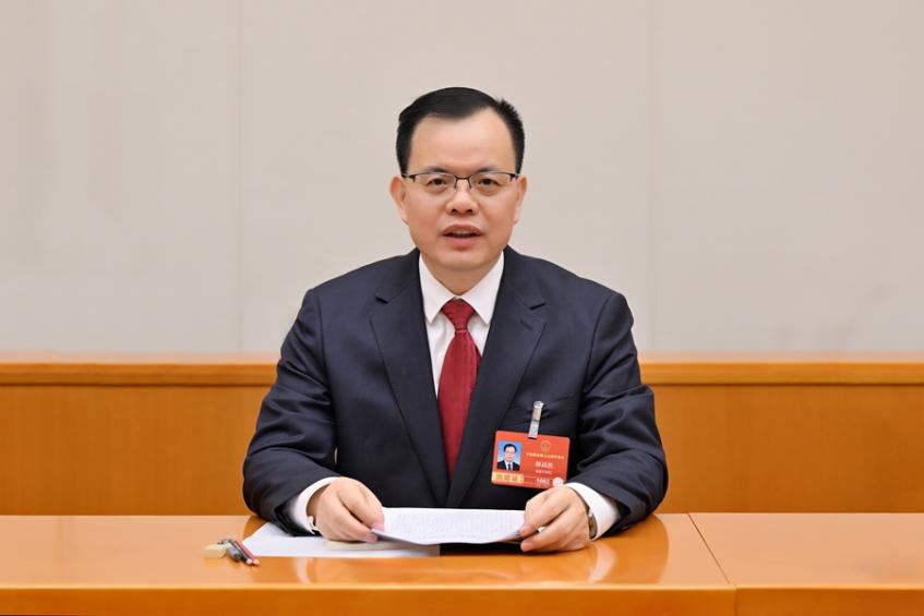 全国人大代表、泉州市市长蔡战胜。受访者供图