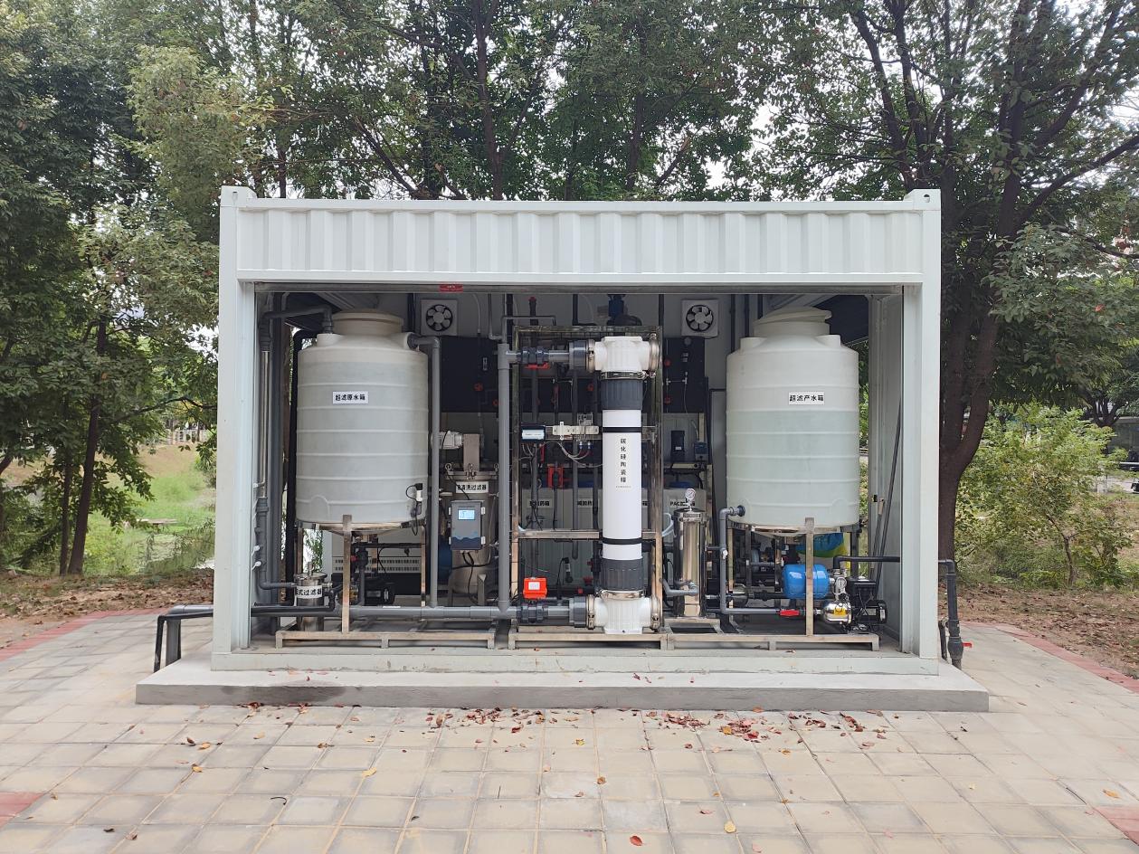 福州大学碳化硅柱式膜一体化水处理设备。福州市水利局供图