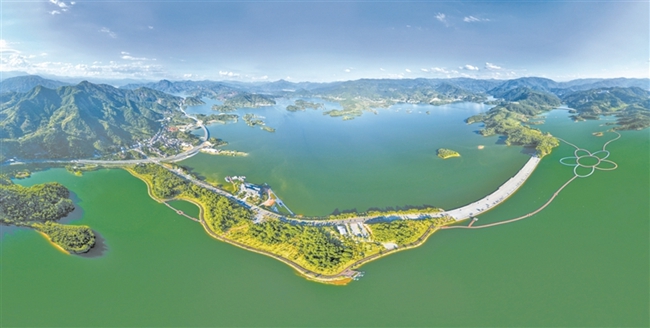 古田翠屏湖。张剑辉摄