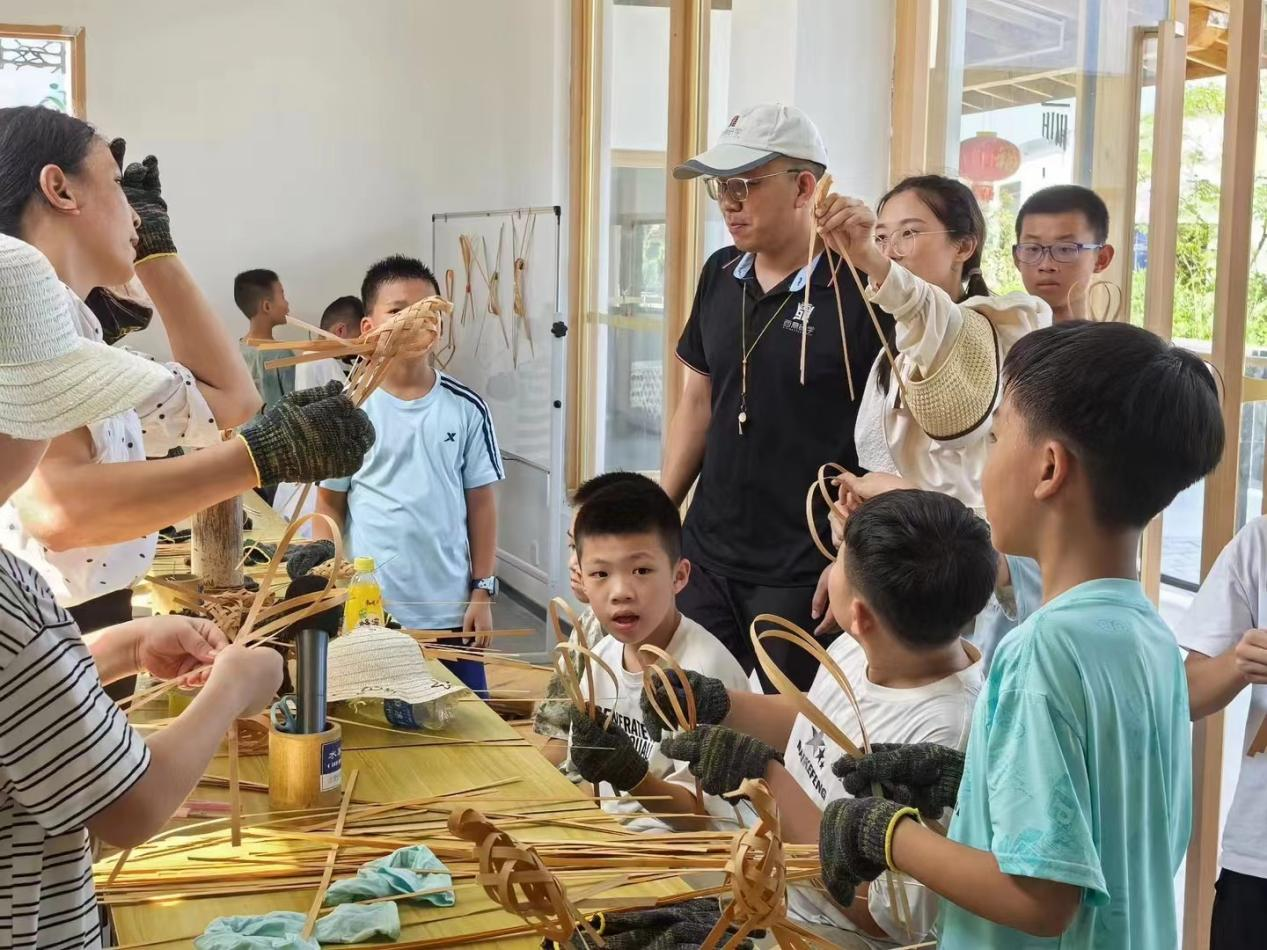 武平縣“水墨陽民”農文旅示范園竹編研學體驗