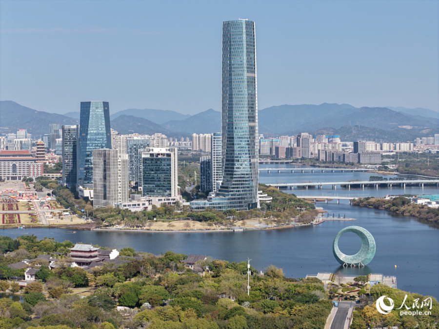 日新月異的集美新城。人民網記者 陳博攝