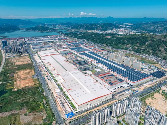 福鼎时代锂离子电池生产基地。刘超超摄