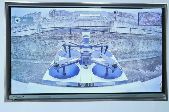 无人机拍摄画面传输到调度指挥中心