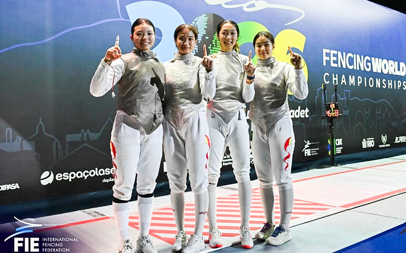 闽将焦恩祺助力中国队夺得世青击剑锦标赛女花团体冠军