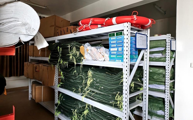 防汛物资储备充裕