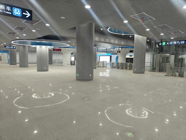 6号线东调段十八孔闸站站厅层