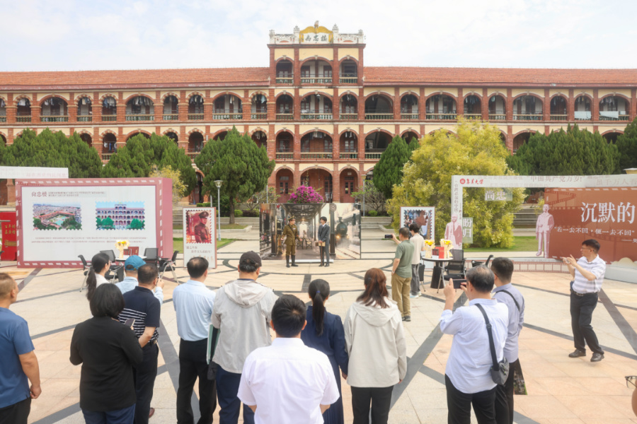 集美大学师生精心编排的原创微情景剧。集美大学供图