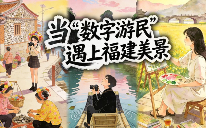 奔赴山海！当“数字游民”遇上福建美景