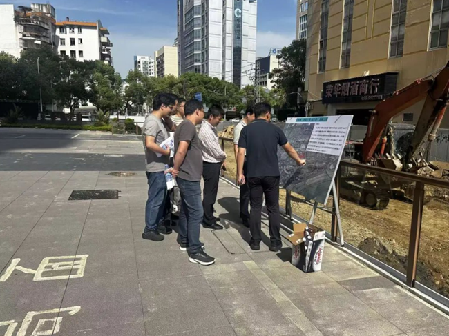 調研組現場踏勘福州元新路（景觀大道至福業路）項目