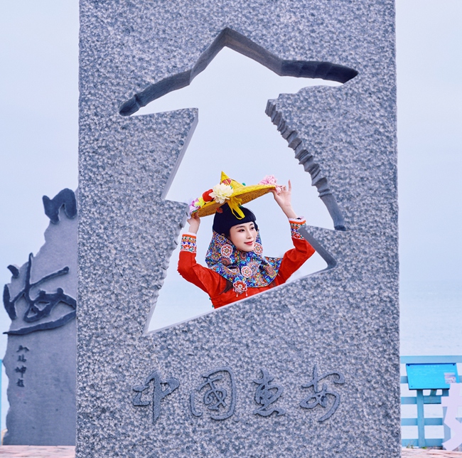 以惠女为形象的惠安城市Logo。黄希斌摄