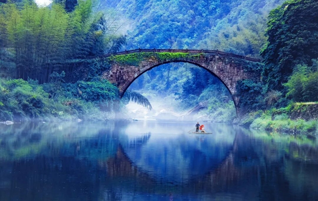 烟雨溪口。柘荣县文体和旅游局供图