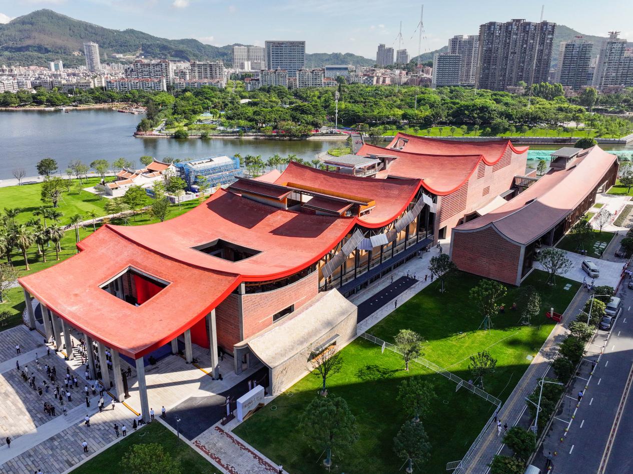 金沙书院全景（航拍）。陈亚沙摄