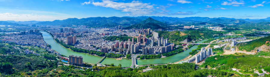 鸟瞰云霄县。吴建云摄