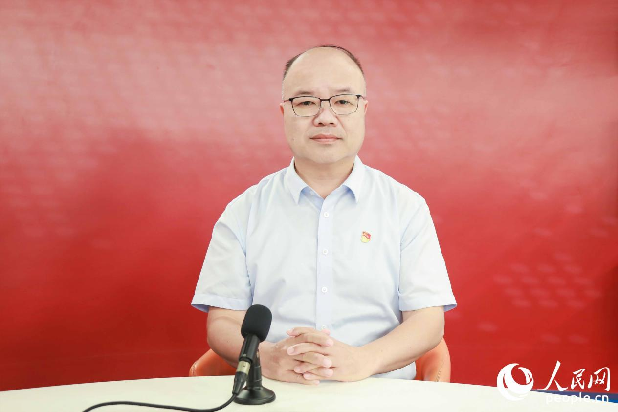 郭增清接受人民网专访。人民网记者 陈永整摄