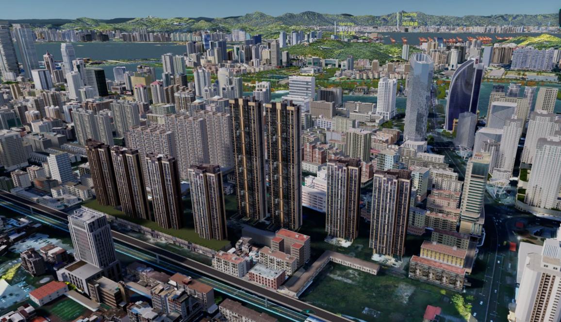 厦门城市级实景三维，1.2万栋建筑单体精细还原城市形态。厦门市自然资源和规划局供图