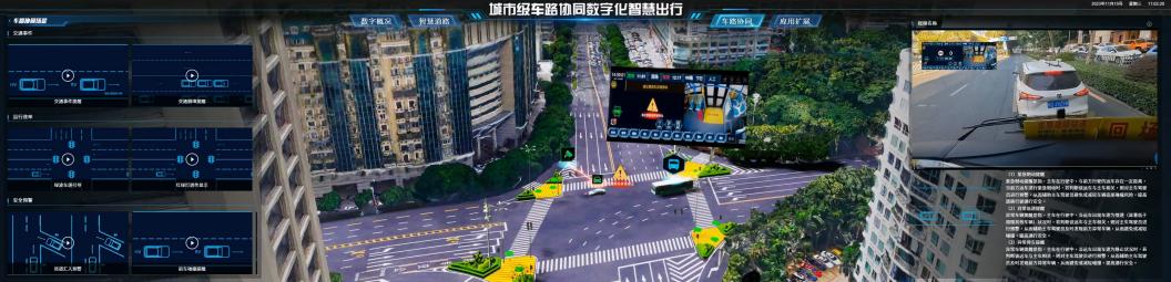 车路协同·公交智行——厦门打造全国首个实景三维融合示范工程。厦门市自然资源和规划局供图