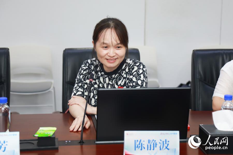陈静波从综合医院视角进行分享。人民网记者 陈永整摄