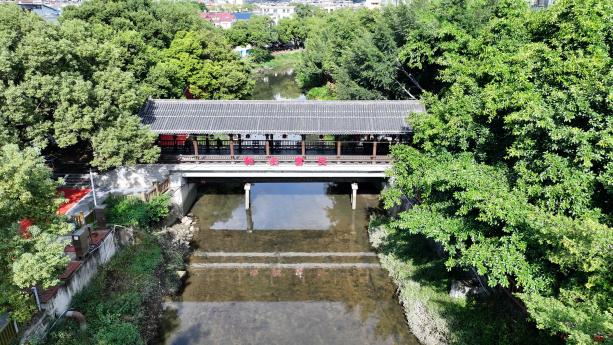 龙山溪水质稳定向好，两岸绿化景观明显改善