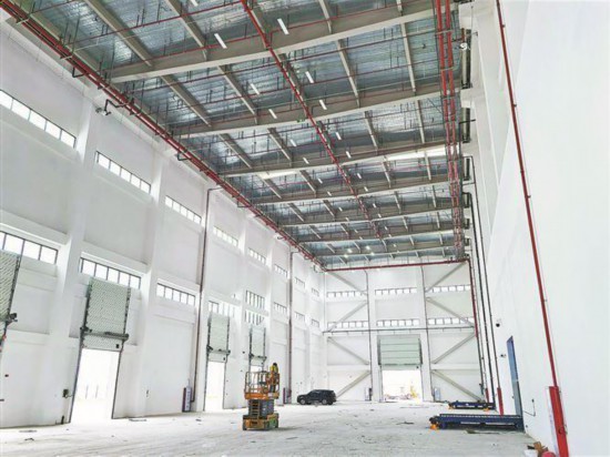翔业货站库区空间达到高崎机场货站的2.2倍。